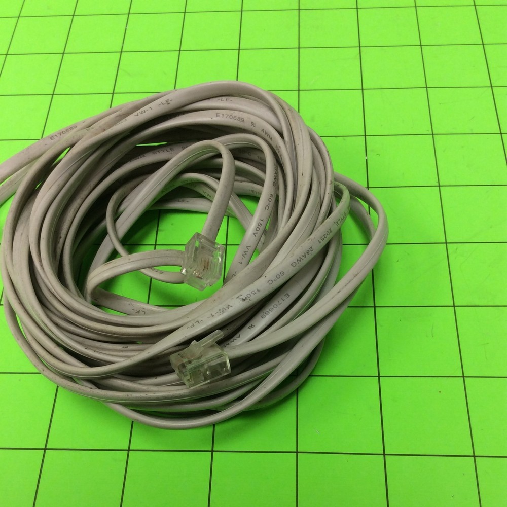 Telephone 25FT Beige SINGLE-LINE Cable Cord