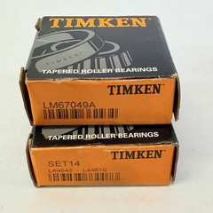 Timken Set14 (L44643/L44610) & Timken LM67049A