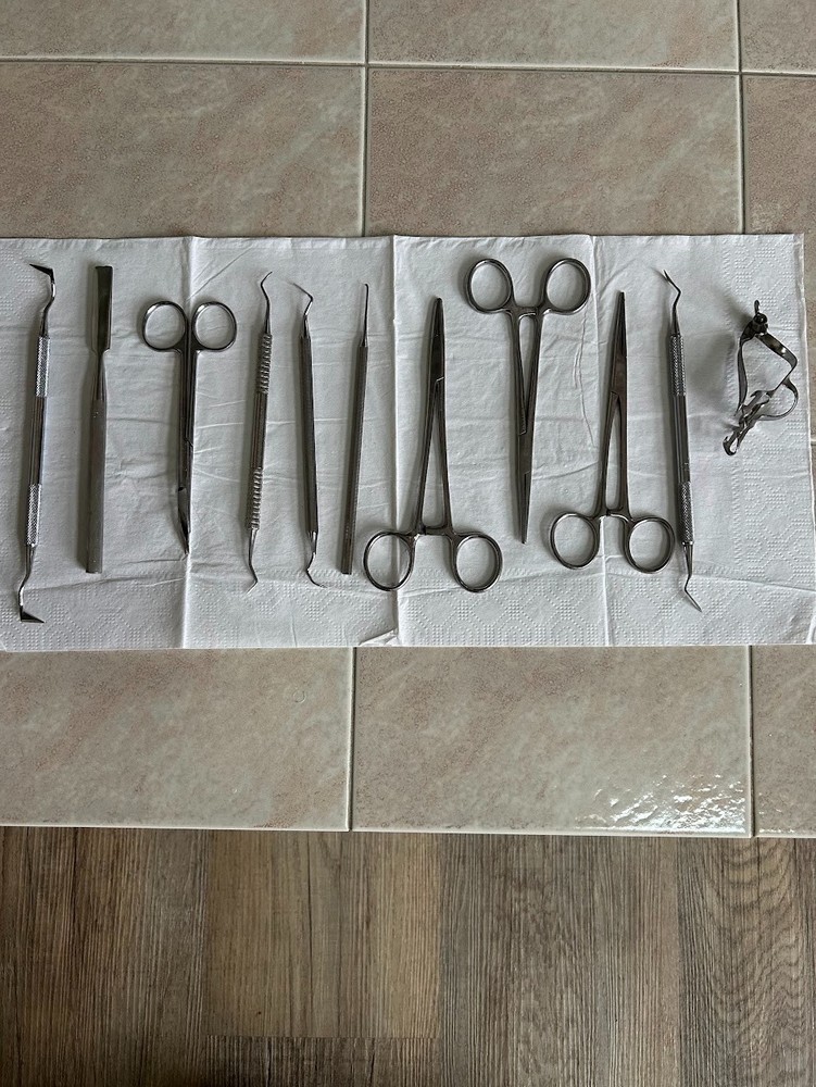 lightly used dental instruments set with multiple different brands