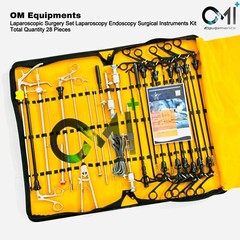 German Grade 28 Pcs Laparoscopic Surgery Set Laparoscopy Endoscopy Instruments