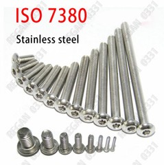 2mm / M2 x 0.4 – Stainless Steel BUTTON HEAD Socket Cap Screws ISO 7380 A2 18-8