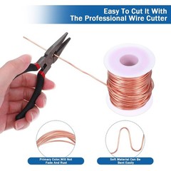 14 Gauge Copper Wire 0.06 inches 1.6mm 98 Feet Dead Soft Solid Bare Copper Wi…