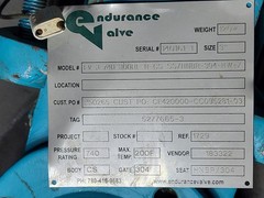 GENTLY USED ENDURANCE VALVE FV-3-740-300RF-R-CS-SS/HNBR-304-HW-X 3″ Knife Gate