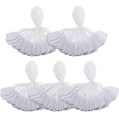 Small Price Tags with String 0.6×0.95 in White Blank marking 500 Pcs