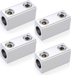 Blulu 4 Pack 4/0-6 AWG Dual Rated Splicer, Aluminum Splice/Reducer, Mechanica…