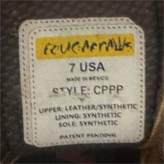 Cougar Paws CPPP Industrial Work Boots Brown Leather/Synthetic Upper Size 7 USA