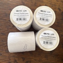4Rolls X 250 Total 1000Labels 4×6 Direct Thermal Shipping Zebra Eltron ZP450