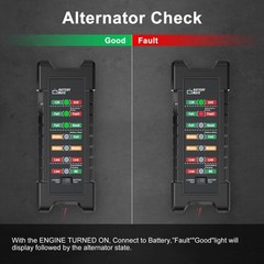 12V 24V Automotive Battery and Alternator Tester with LED Indicator