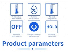 Portable Dew Point Meters with Dew Point Temp. Range -40°C~40°C (-40°F~104°F)