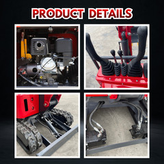 Mini Excavator TYPHON TERROR ONE STORM 1 Ton 13.5 hp B&S engine 13 Attachments