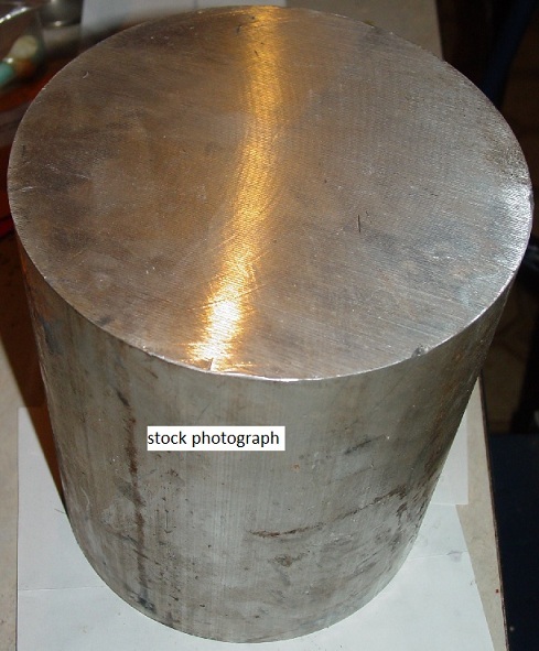 A2 TOOL STEEL ROUND 3-1/4″ diameter X 6-3/8″ length