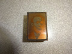 Braddock PA Lutheran Church Wood Copper Plate Photo Negative 1-1/2″ Vintage