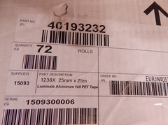 COROPLAST 1238X Aluminum Heat Reflection Auto Wire Harness Adhesive Tape25mmX25m