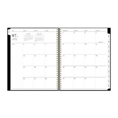 Blue Sky 8.5″x11″ 2026-2027 Weekly/Monthly Planner BS Black PP Double Horizontal