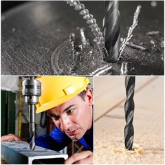 13mm HSS 6542 Short Shank Drill Bit with 1/2 Inch Straight Shank Black Oxide