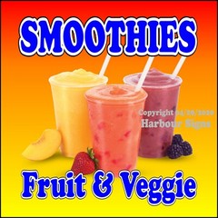 Smoothies DECAL (Choose Your Size) Concession Food Truck Sign Sticker