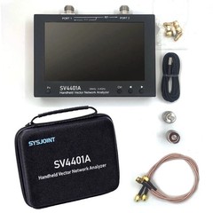 SV4401A 50KHz-4.4GHz VNA Vector Network Analyzer 100DB Dynamic 7 Inch Touch LCD