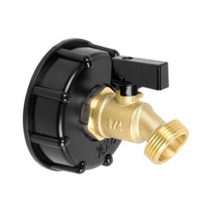 275-330 Gallon IBC Tote Water Tank Adapter 2″ Brass Fittings Valve Connector US