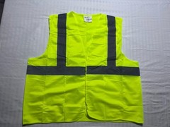 Fluorescent Green Reflective Vest Sleeveless Tops Traffic Run Safety Reflector