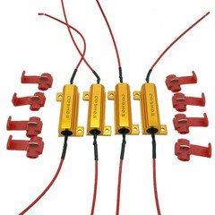 4Pcs 50W 60hm Load Resistors for LED Bulb Hyper Flash/Error Code Fix