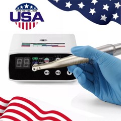 Dental Brushless LED Electric Micro Motor / 1:1 Fiber Optic LED Contra Angle po