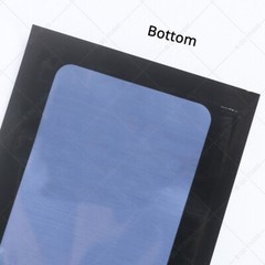 Multi-Size Double-Side Glossy Black Mylar Flat Zip Lock Bag w/Window & Hang Hole