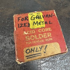 Vtg BOW Acid Core Solder w/ Box – 1 lb 0.8 Oz – Made in USA