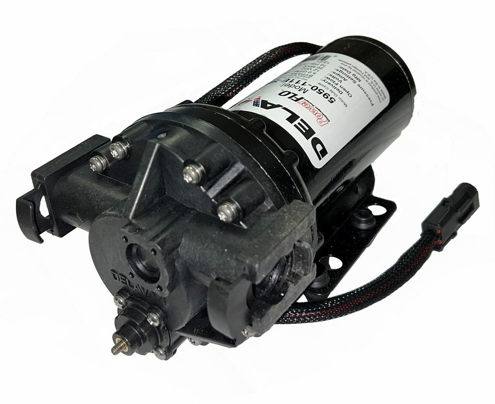 Delavan 5950-111E-SB Diaphragm Pump 12V, 60PSI, 5GPM, Byp 3/4″ QA