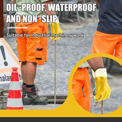 10 Pair Oil Resistant Gloves for Men, Nitrile Heavyweight Fully Coated Work G…
