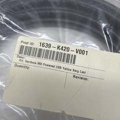 Verifone MX powered USB Yellow Berg Cable 1639-K420-V001 OEM CABLE NEW SEALED