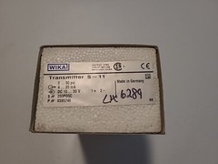 WIKA Pressure Transmitter S-11…0-30 PSI..10-30VDC #8395746..NOS..SEE PICS