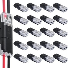 100PCS Plug-In Quick Wire Connectors Reusable Clamp Terminal Blocks for Cables