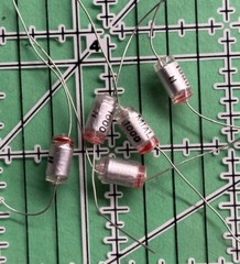 Mial Polystyrene Axial Film Capacitor 1000pf 160v 5% .001uf 5pcs