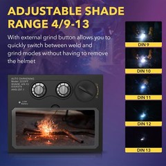 Auto Darkening Welding Lens, 4.33″x3.54″ True Color Solar Replacement Filter
