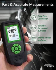 Automotive Paint Thickness Gauge for Coating Measurement with Auto Detection