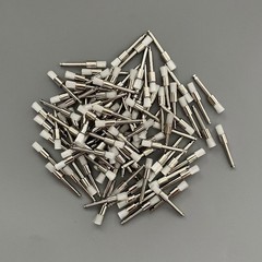100 Pcs Dental Disposable White Nylon Polishing Flat Latch Polisher Prophy Brush