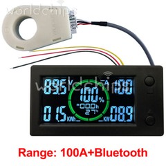 DC0-300V 50A/100A/200A/400A Bluetooth Voltage Current Power Energy Coulomb Meter