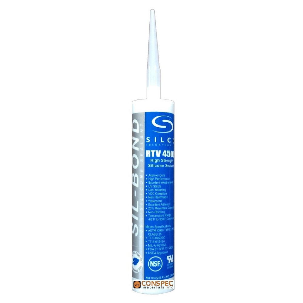 BLACK RTV Silicone Sealant High Temp 1 Tube 10-oz Food Grade Silco 4500 USDA FDA
