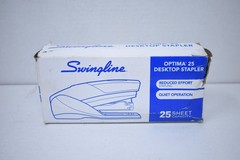 Swingline Optima 25 Reduced Effort Stapler 25-Sheet Capacity Slate Gray Blue