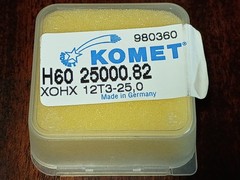 (2) Komet Indexable Carbide Milling Insert XOHX 12T3-25,0 H60 25000.82