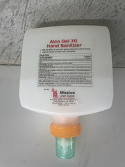 Lot of 4 Mission Instant Hand Sanitizer Alco-Gel 70- 1000 ml Each Ethyl Alcohol