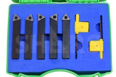 SHARS 5PC 1/2″ INDEXABLE TURNING TOOL BIT + INSERTS + CERTIFICATE Save $30.00 ^]