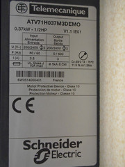 Tested!Telemecanique Variable Speed Drive ATV71H037M3DEMO 0.5HP 200-240VAC 3Ph