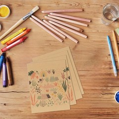 5X7 Corrugated Cardboard Sheets Set of 200, Flat Card Boards Inserts for Craf…
