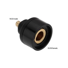 Micro Traders 2pcs 10/25 Male to 35/50 Female Brass Adapter Welding…