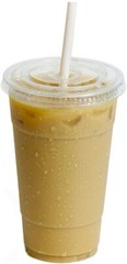 Clear Plastic PET Cups with Flat Lids with Straw for All Kinds of Beverages