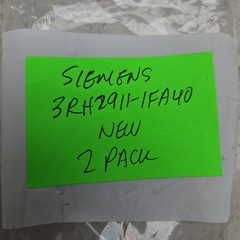 2 Pack Siemens 3RH2911-1FA40 Auxiliary Switch Block 4NO 240V 6.5A AC New