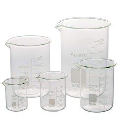 5 Pack Glass Lab Pyrex Beaker Set Measuring Cup 50/100/250/500/1000 ML