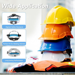 10 PCS Hardhat and Safety Helmet Sweatband, Flame-Resistant, Unique cat-Head Des