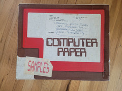 Vintage 80’s Computer Paper 9.5×11 Fanfold Tractor Feed NOS